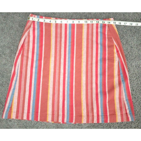 Truce Big Girl's SZ 16 Vertical Striped 100% Cotton Short Mini Skirt Multicolor - Picture 8 of 10